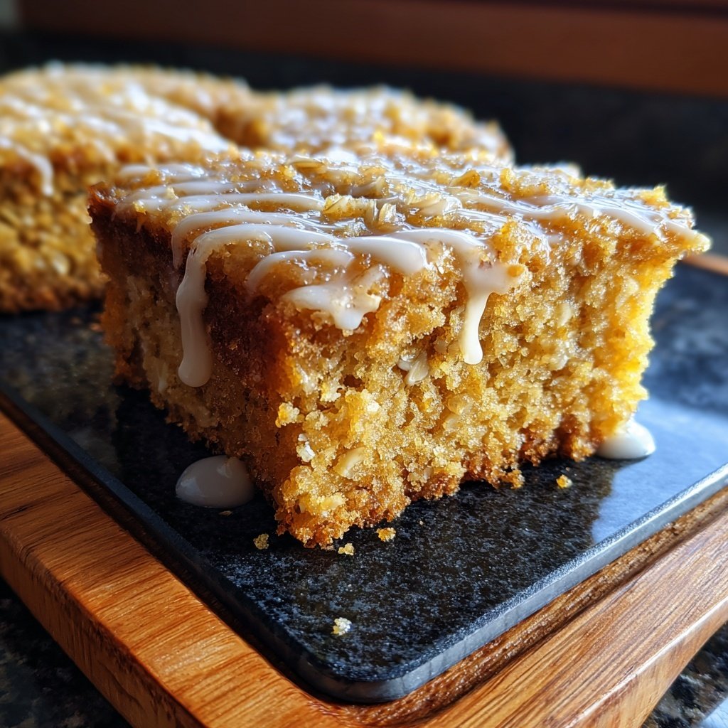 Bananenkuchen mit Hafermehl und Honig