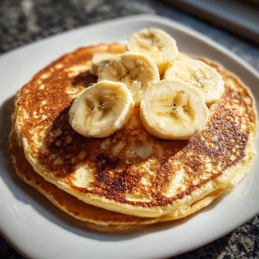 Pfannkuchen mit Banane