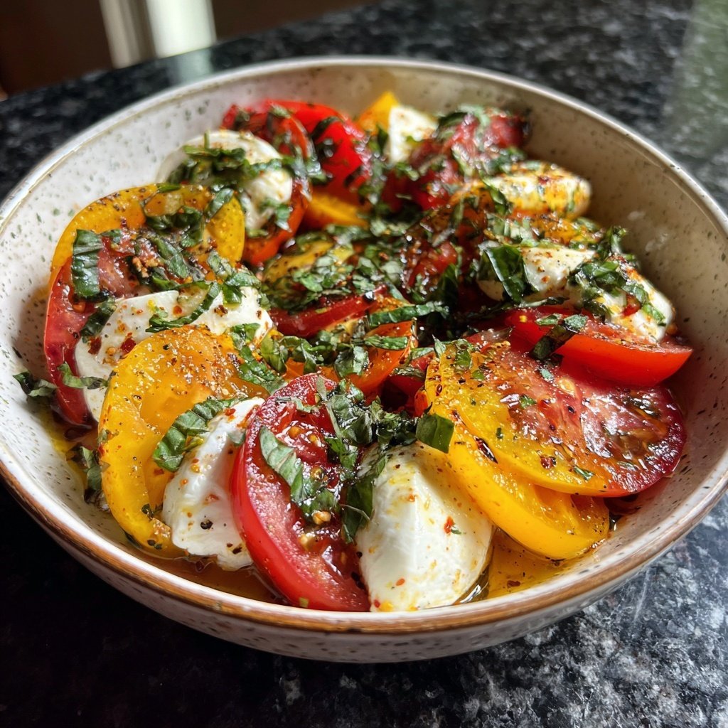 Tomaten Mozzarella Salat Mit Basilikum