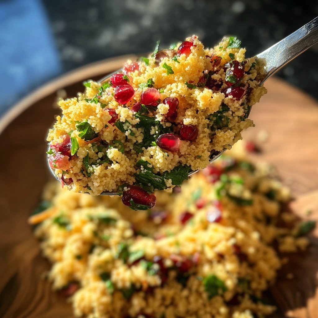 Couscous Salat Mit Granatapfel Zum Grillen