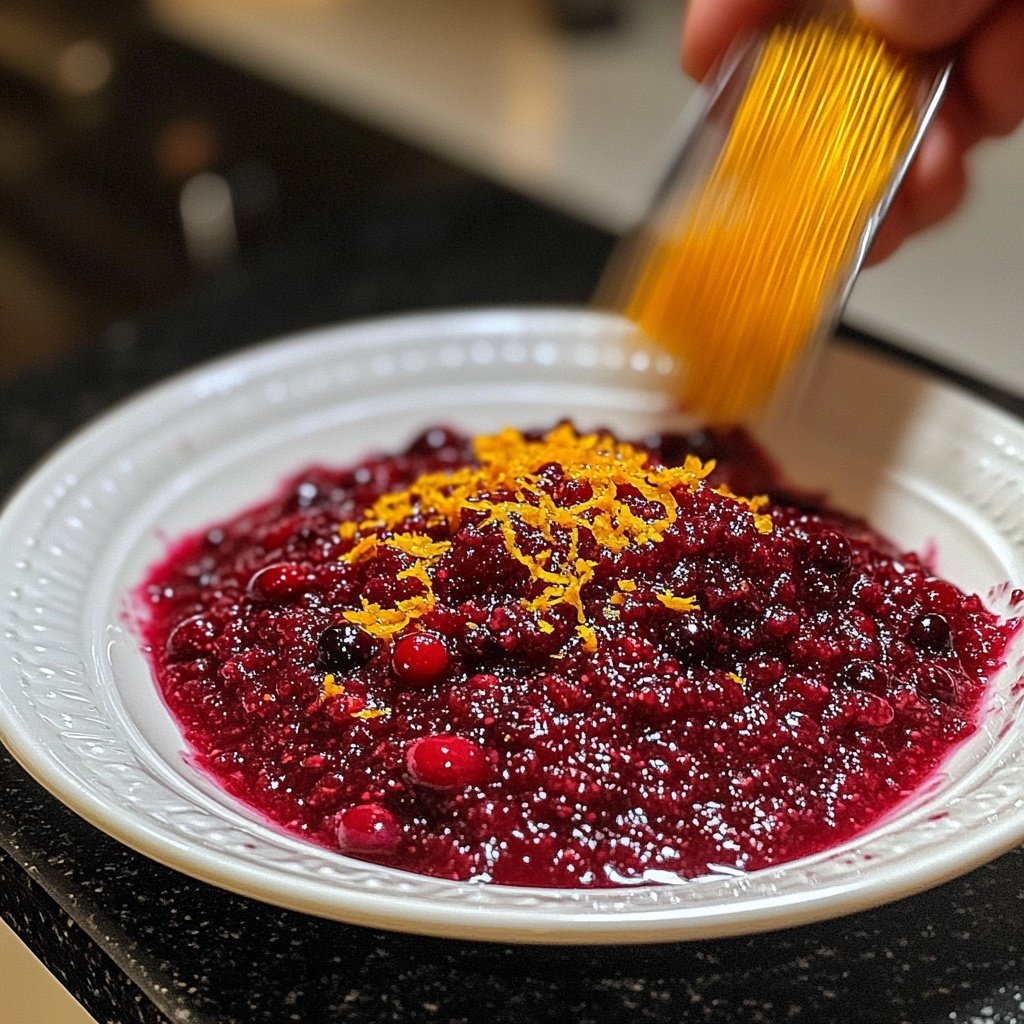 Hausgemachte Orangen-Cranberry-Soße