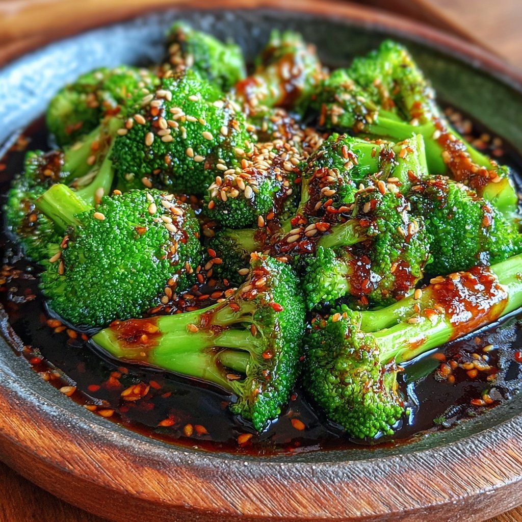 Brokkoli Pfanne Mit Sesam Und Sojasauce