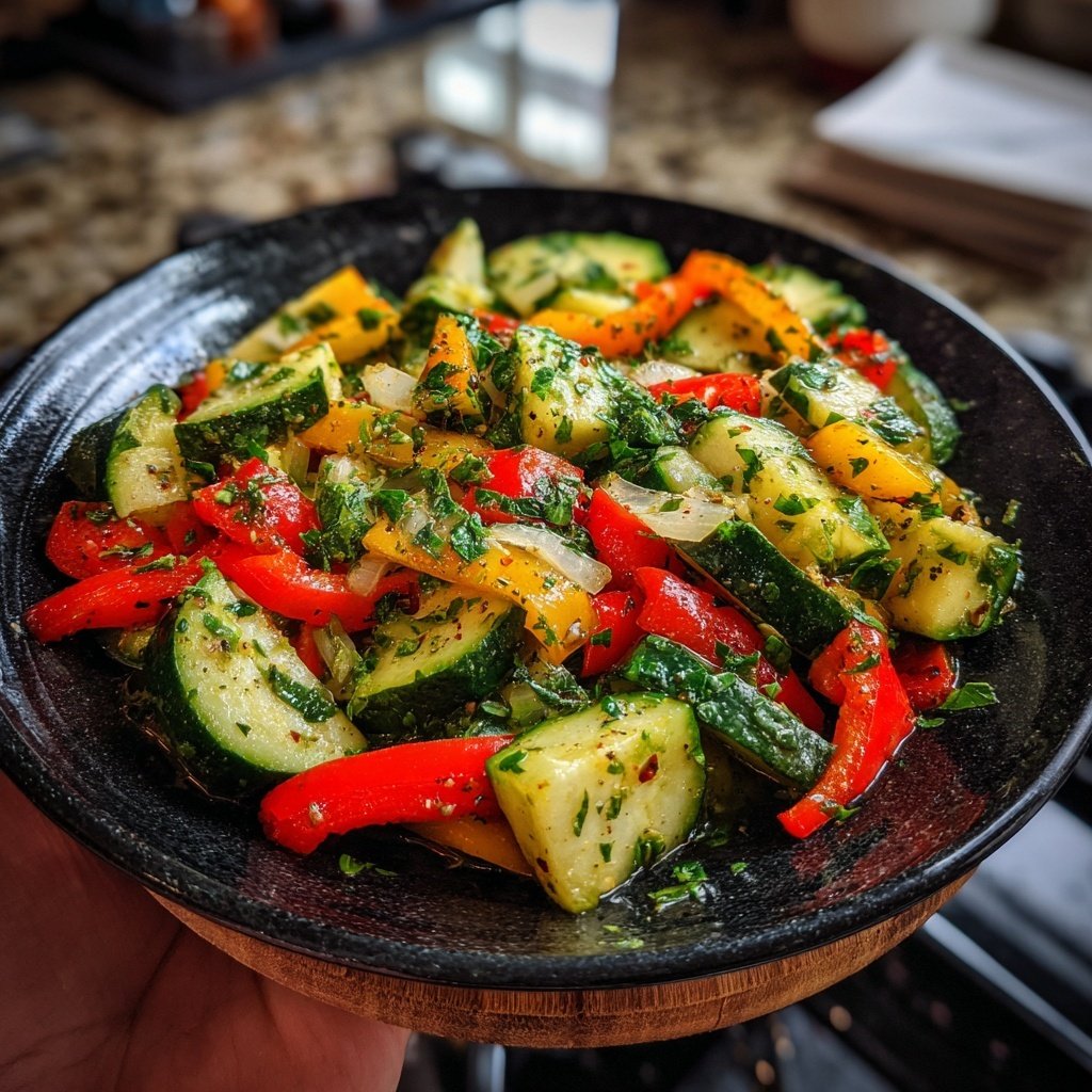 Salat Zum Grillen Mit Gurke